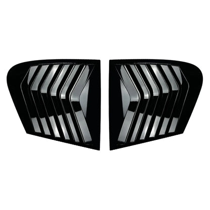 Rear Window Quarter Side Shutter Louvers Sticker Trim Cove Air Vent for BMW 1 Series F20 118i 120i 2011-2019 Car Accessories