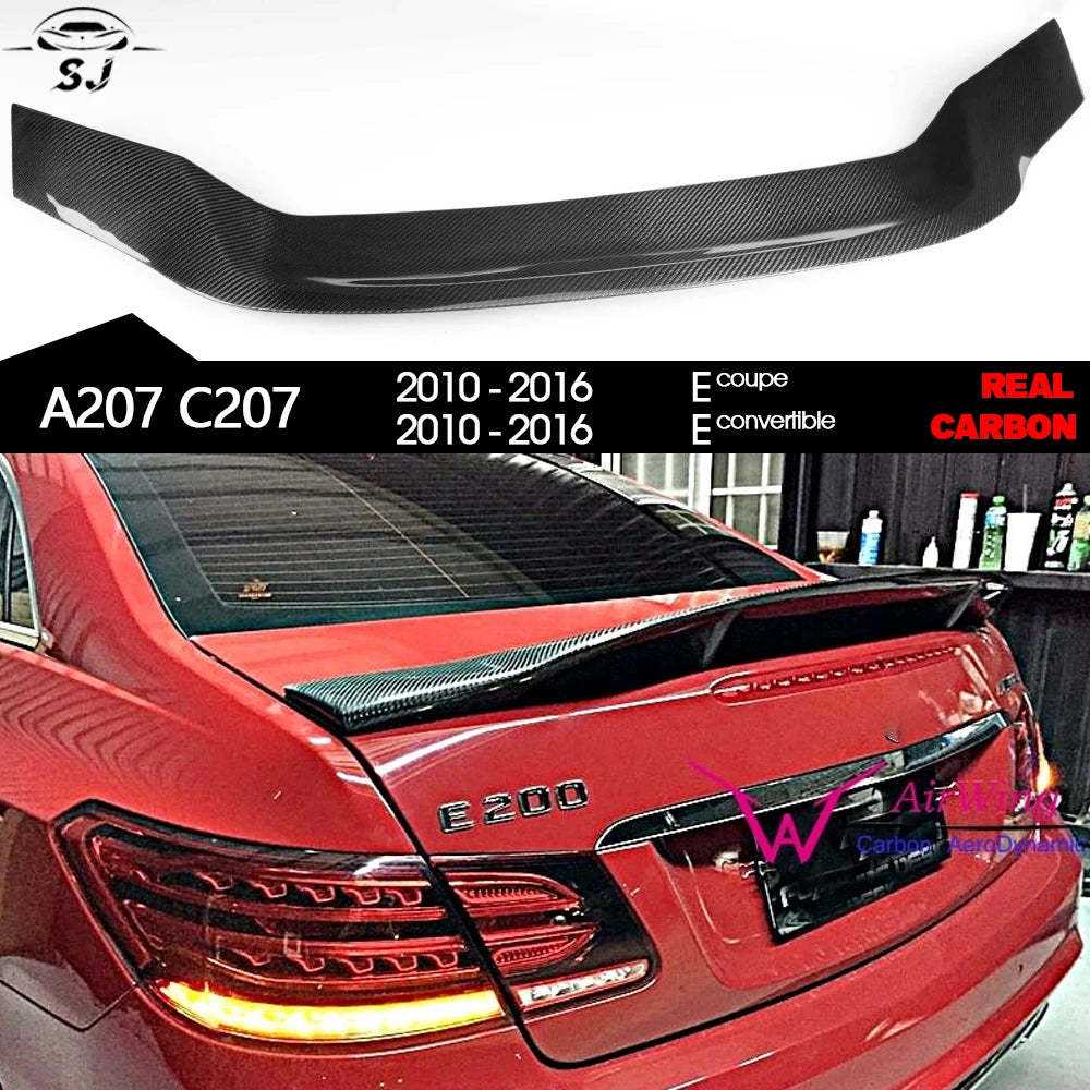 Carbon Fiber Rear Trunk Spoiler for Mercedes E Class A207 C207 W207 2-Door Coupe 2010 - 2016 E200 E220 E250 E300 E350 E400 E500