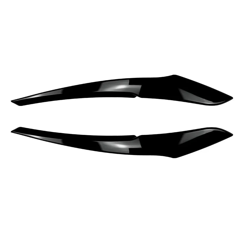 2pcs ABS Gloss Black Evil Eye Eyebrows for BMW 1 Series F20 F21 Pre-facelift 2011-2014 Headlight Eyebrows Eyelid Angle Eye Lids