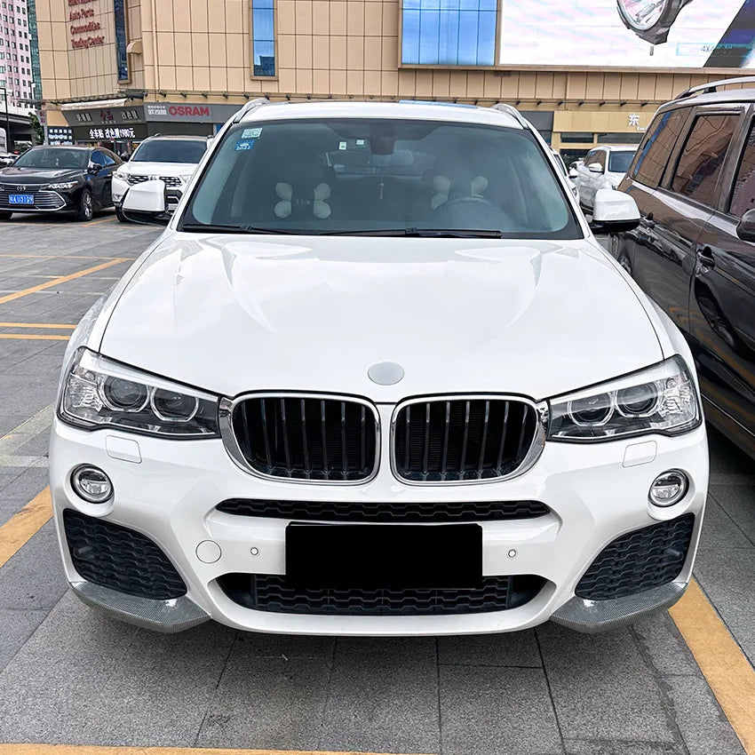 Front Bumper Cover Air Vent Canards Splitter Fog Lamp Flap Body Kit for BMW X3 X4 F25 F26 M Sport 2014-2017 Car Stickers Styling