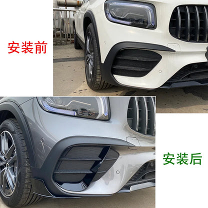 Car Front Bumper Canard Lip Splitter Spoiler Cover For Mercedes Benz GLB Class X247 GLB200 220 GLB35 AMG Fender Canards Fins