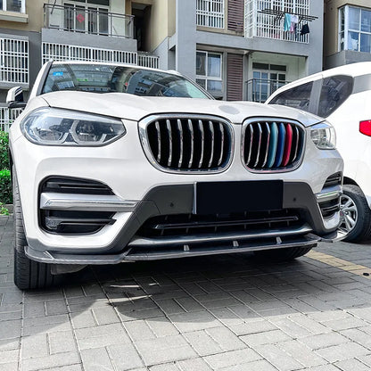 Front Bumper Lip Side Splitter Spoiler Body Kit Deflector Guards for BMW X3 G01 Pre-LCL Deluxe Edition 2018-2021 Car Accessories