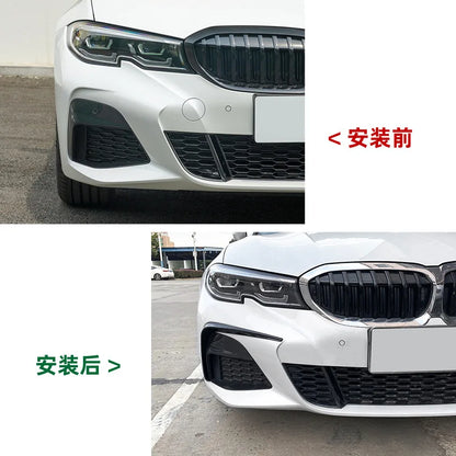 Car Canards Front Bumper for BMW 3 Series G20 M Sport 320i 325i 2019-2022 Spoiler Side Canard Decoration Splitter Cover Trim