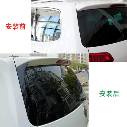 Rear Window Wing Side Spoiler Diffuser Tail Fin for Volkswagen VW Sharan 2011-2020 Black Lip Tail Cover Stickers Car Accessories