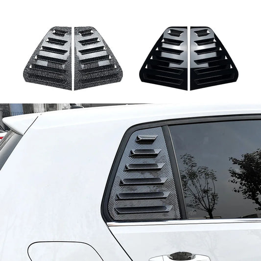 Rear Window Quarter Side Shutter Louvers Sticker For Volkswagen VW Golf MK7 7.5 2013-2019 Trim Cove Air Vent Car Accessories