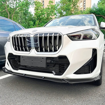 Glossy Black Front Bumper Lip Splitter Diffuser Lip Auto Body Kit Spoiler for BMW X1 U11 M Sport 2023+ Car Accessories Novelty
