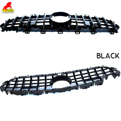 C257 GT Style Black Silver Grill Front Bumper Grille for Mercedes CLS Class 2018-2023 4-Door Coupe W257 CLS350 CLS53 AMG Grills