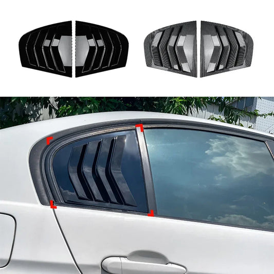 Rear Window Quarter Side Shutter Louvers Trim Cover Air Vent for BMW 3 Series E90 320i 330i M3 2005-2011 Car Stickers Accessory