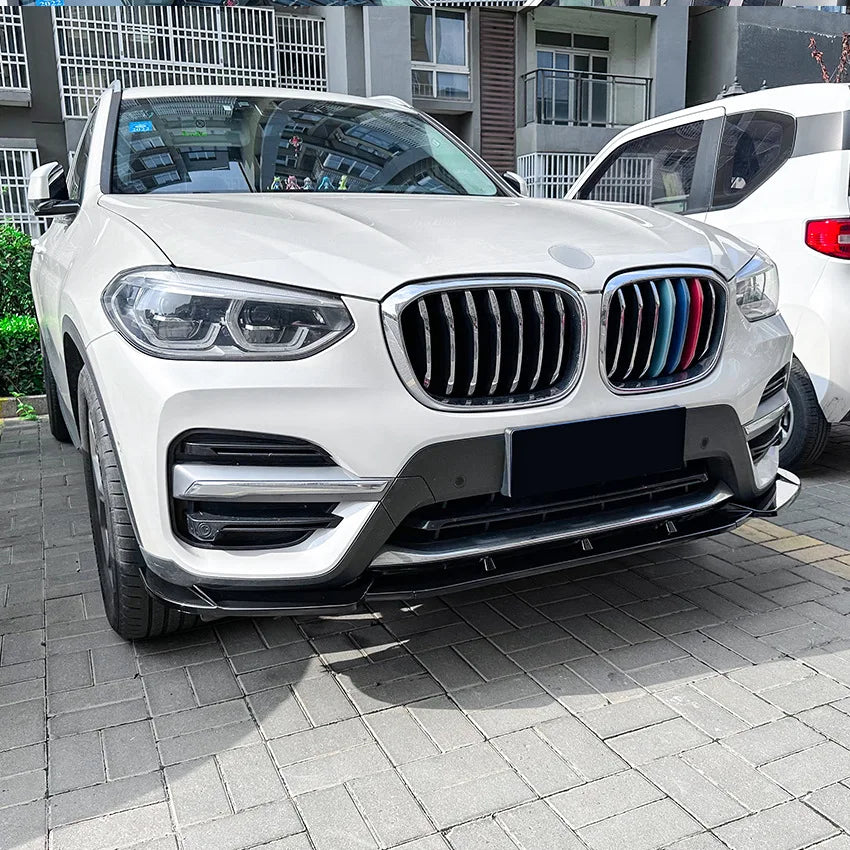 Front Bumper Lip Side Splitter Spoiler Body Kit Deflector Guards for BMW X3 G01 Pre-LCL Deluxe Edition 2018-2021 Car Accessories