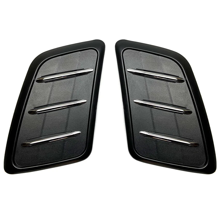 2 Pcs Car Hood Air Outlet Trim Panel Decoration Sticker Black for Mercedes Benz GLE W167 2019+ Car Styling Exterior Accessories