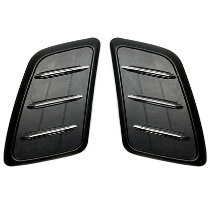 2 Pcs Car Hood Air Outlet Trim Panel Decoration Sticker Black for Mercedes Benz GLE W167 2019+ Car Styling Exterior Accessories