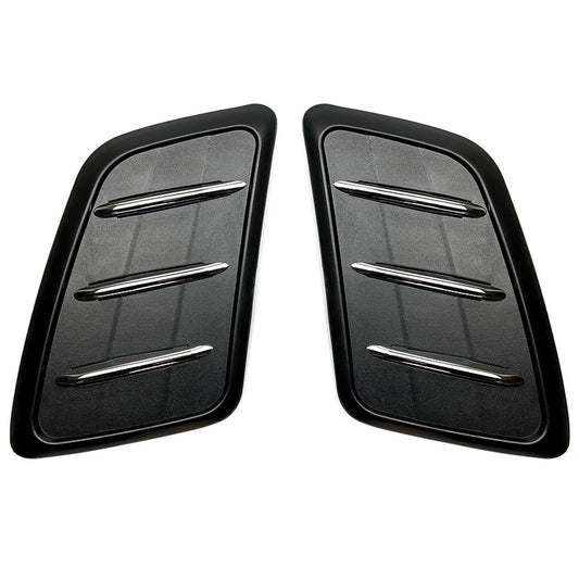 2 Pcs Car Hood Air Outlet Trim Panel Decoration Sticker Black for Mercedes Benz GLE W167 2019+ Car Styling Exterior Accessories