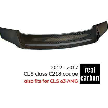 Real Carbon Fiber Spoiler for Benz CLS Class W218 C218 CLS63 CLS350 CLS500 AMG 2012-2017 Rear Bumper Trunk Lip Wing Car Styling