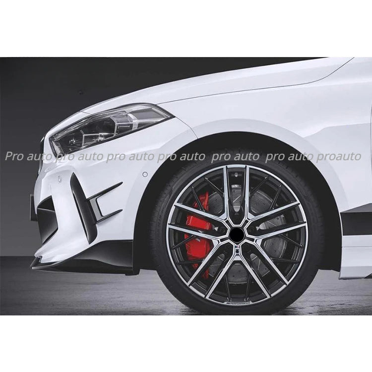 2 Pcs Black Car Canards Front Bumper Splitter for BMW 1 Series F40 2019-2022 ABS Plastic Car Sticker Auot Styling Accessories