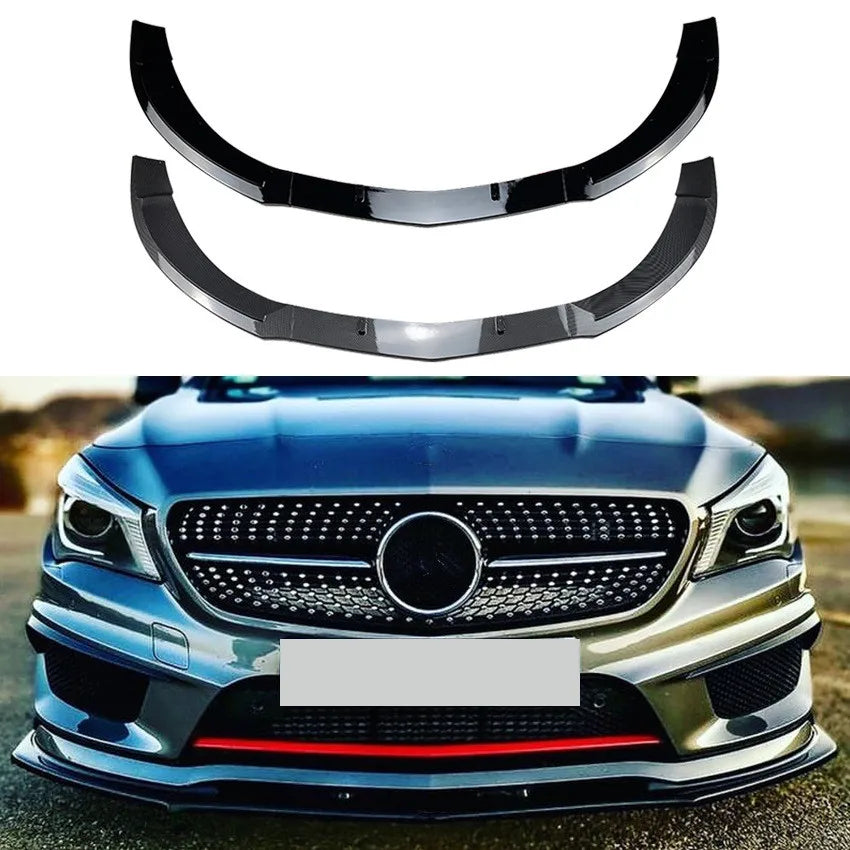 C117 Front Bumper Lip Spoiler Splitter Body Kit Guards For Mercedes Benz CLA-Class CLA200 260 CLA45 AMG 2013-2015 Car Styling