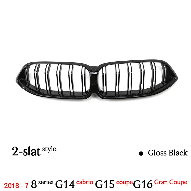 Carbon Fiber Printing Front Kidney Bumper Grille for BMW 2018 - ? 8 Series G14 Convertible G15 Coupe G16 Gran Coupe (Not for M8)