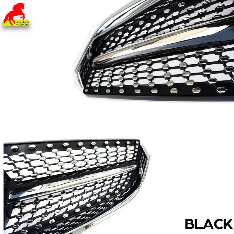 W207 Diamond Front Bumper Grille for Mercedes Benz E Class 2-Door Coupe C207 A207 2010-2013 E250 E300 E350 Grill Without Emblem