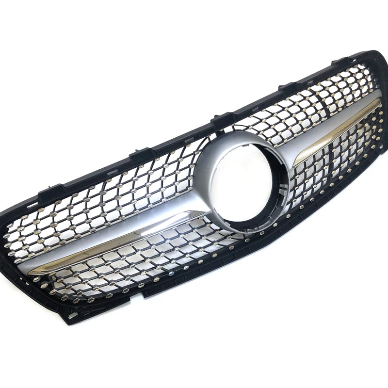 Front Bumper Grill Diamond Grille Mesh For Mercedes GLA Class Pre-facelifted & Facelifted X156 2014-2019 GLA 180 GLA 200 GLA 250