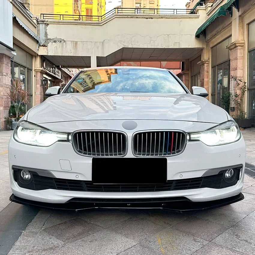 3 PCS Car Front Bumper Lip Splitter Spoiler for BMW 3 Series F30 F31 2013-2019 Ordinary Version Auto Accessories for Vehicles