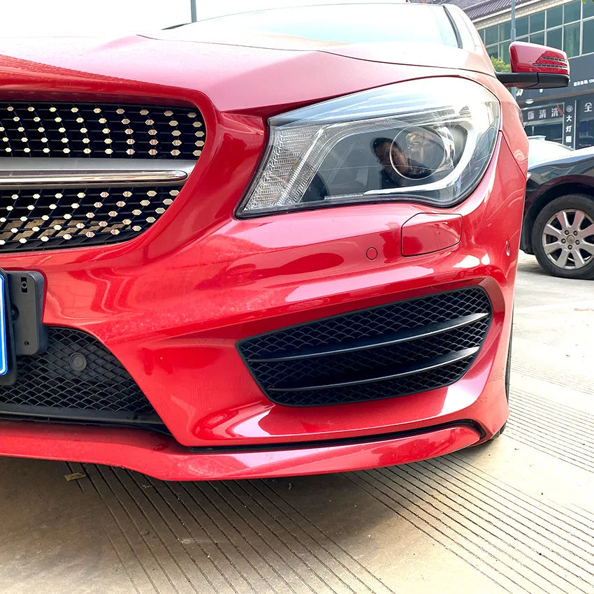 Front Bumper Lower Grille Splitter for Mercedes Benz CLA Class C117 CLA200 220 CLA45 2013-2015 AMG Car Side Vent Spoiler Canards