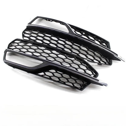 Suitable for 13-16 Audi A3 Sport S3 Front Bumper Fog Light Grille Cover Honeycomb Grill Frame Bumper Mesh Grills Car Accessories