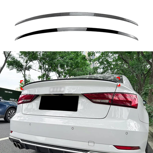 Rear Spoiler for  Audi A3 S3 8V Sedan 2014-2020 S Style Car Rear Wing Lip Trim Spoiler ABS Glossy Black Decklid Splitter Styling