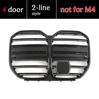 Black Front Bumper Grille for BMW 4 Series M4 2020 - 2025 2 Door G22 G82 Coupe G23 G83 Convertible i4 4 Door G26 Gran Coupe