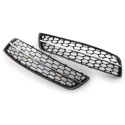 2 Pcs Honeycomb Mesh Front Fog Light Grill Trim Frame Fog Lamp Grille Cover for Audi A3 2009-2013 ABS Plastic Car Accessories