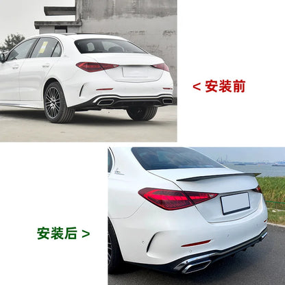 Rear Spoiler For Mercedes C Class W206 C200 C260 C300  C63 AMG 2022+ Car Rear Roof Trunk Spoiler Rear Wing Lip Trim Splitter