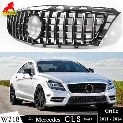 W218 GT Grille Front Bumper Grill Mesh for Mercedes CLS Class C218 X218 2012-2014 CLS400 CLS550 CLS500 Diamond Radiator Grilles