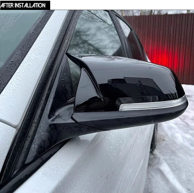 1 Pair ABS & Real Carbon Fiber Rearview Door Mirror Cap Door Mirror Covers for BMW 1 2 3 4 Series X1 F20 F21 F22 F23 F87 M2 F30 F31 F34 F32 F33 F36 E84