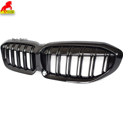 Car Front Numper Kidney Grilles Racing Grill for BMW 2019 - 2024 3 Series G20 4-Door Sedan G21 5-Door Estate 320i 325i 330d 335d