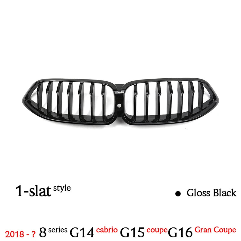 Carbon Fiber Printing Front Kidney Bumper Grille for BMW 2018 - ? 8 Series G14 Convertible G15 Coupe G16 Gran Coupe (Not for M8)