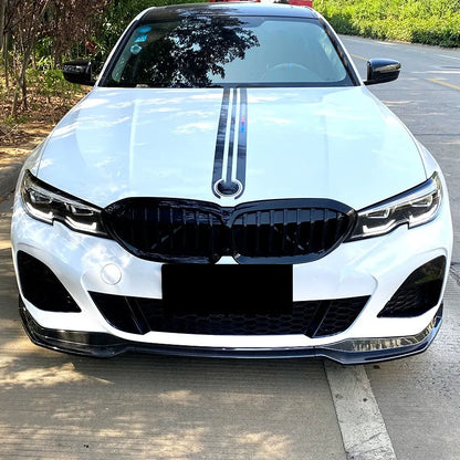 G20 Front Bumper Lip Spoiler Splitter Body Kit Guards For BMW Series 3 G20 M Pack 2019-2022 320i 330i MP Style Car Accessories