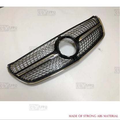 ABS Black Silver Replacement Diamonds Grille Fit For Mercedes V & Vito Class W447 2014 - 2019