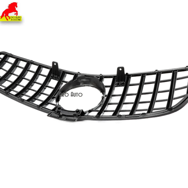 Front Bumper GT Grille Black Silver Grill Replacement for Mercedes GLE Class 2015 - 2018 SUV W166 GLE 350 GLE 400 GLE 43 Grills