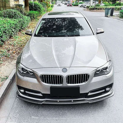 Glossy Black Auto Front Bumper Lip Spoiler for BMW 5 Series F10 F11 LCI 2015-2017 Deluxe Edition Modification Car Styling