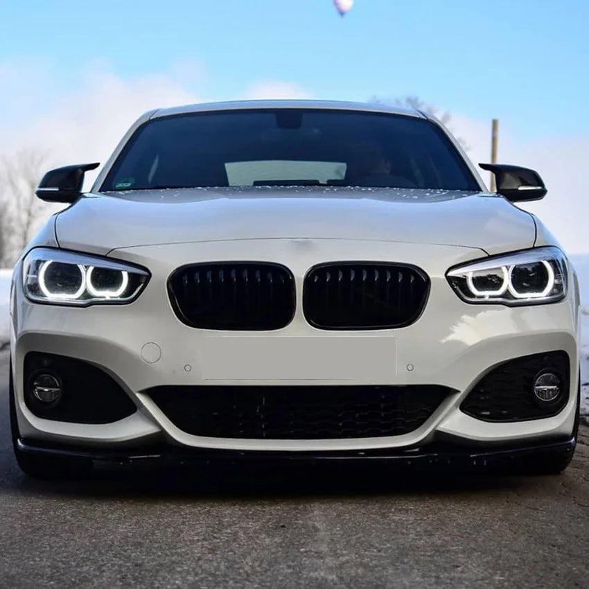 Front Bumper Lip Carbon Fiber for BMW 1 Series  F20 F21 M-Pack 118i 120i 2015-2019 Splitter Trim Spoiler Lip Car Accessories