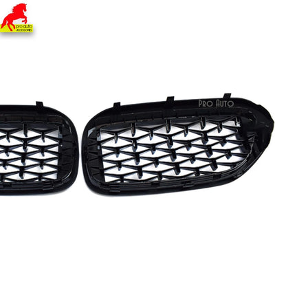 Front Kidney Grille Diamond for BMW 5 Series 2017-2019 Pre-LCI G30 Sedan G31 Wagon F90 M5 528i 530i 535i 540i Car Racing Grills