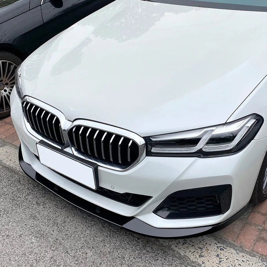 Car Front Lower Bumper Lip Spoiler for BMW 5 Series G30 LCL M Sport 525i 530i 2021+ Car Modification Body Guard Protective Cover