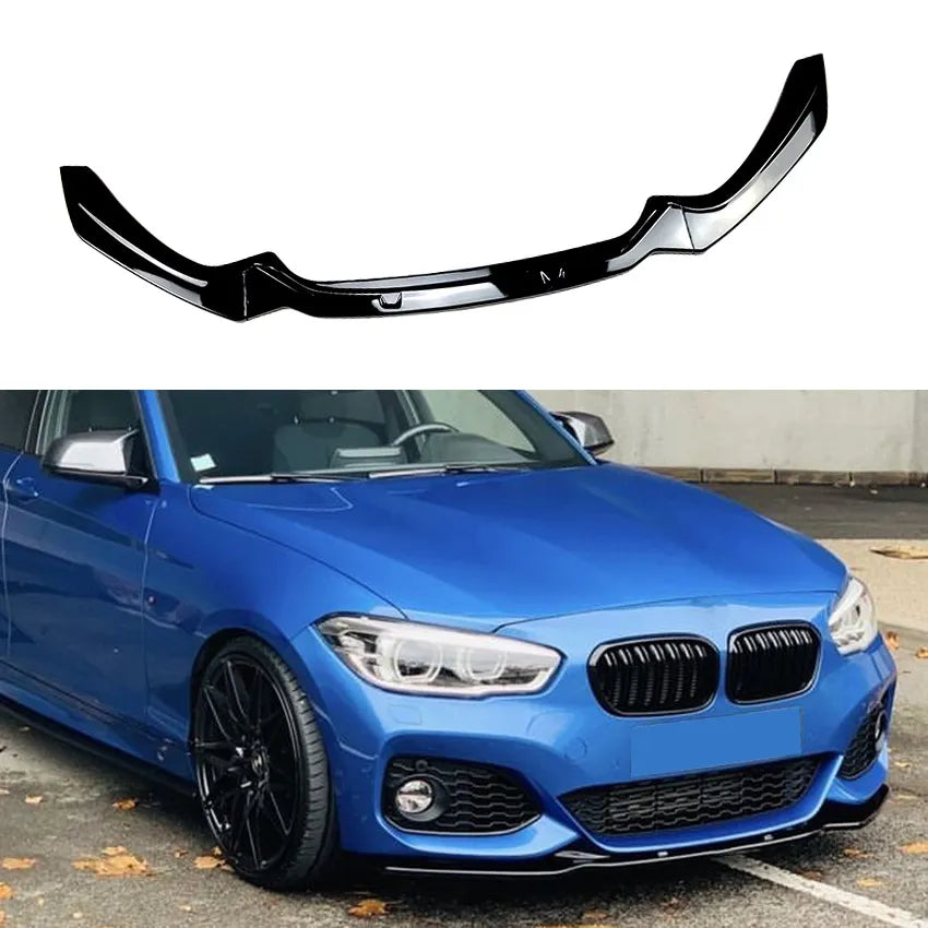 Front Bumper Lip Carbon Fiber for BMW 1 Series  F20 F21 M-Pack 118i 120i 2015-2019 Splitter Trim Spoiler Lip Car Accessories