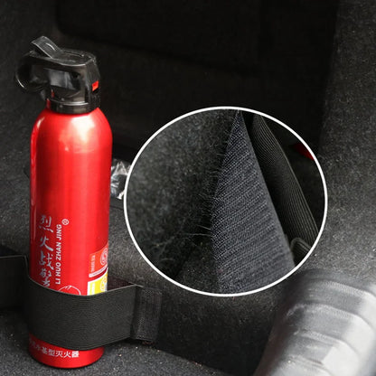 Black Universal Binding Belt Car Trunk Storage Fixed Belts Elastic Tape Organizer Fire Extinguisher Fixing Auto Interior Tapes