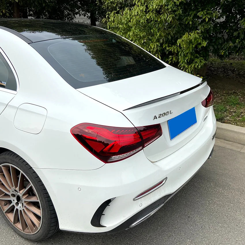 Rear Trunk Roof Spoiler Wing Tail for Mercedes Benz A Class W177 A180 A200 Sedan Car Styling Decklid Trim Splitter Lip Diffuser