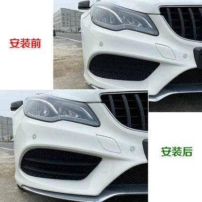 Front Bumper Lower Grille Fog Lamp Lip Spoiler Splitters For Mercedes Benz E Class Coupe C207 A207 2013-2016 AMG Car Accessories