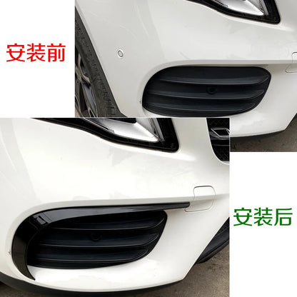 Front Bumpers Splitter Lip for Mercedes Benz GLA Class GLA220 250 X156 AMG 2017-2019 Car Styling Side Spoiler Trim Cover Sticker