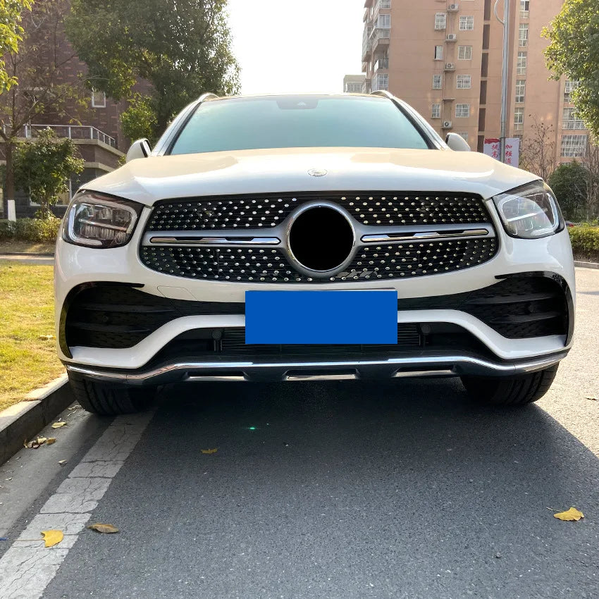 Front Bumper Side Canards Fins Lip Splitters Air Trim for Mercedes Benz GLC Class GLC260 GLC300 2020+ Car Styling Accessory