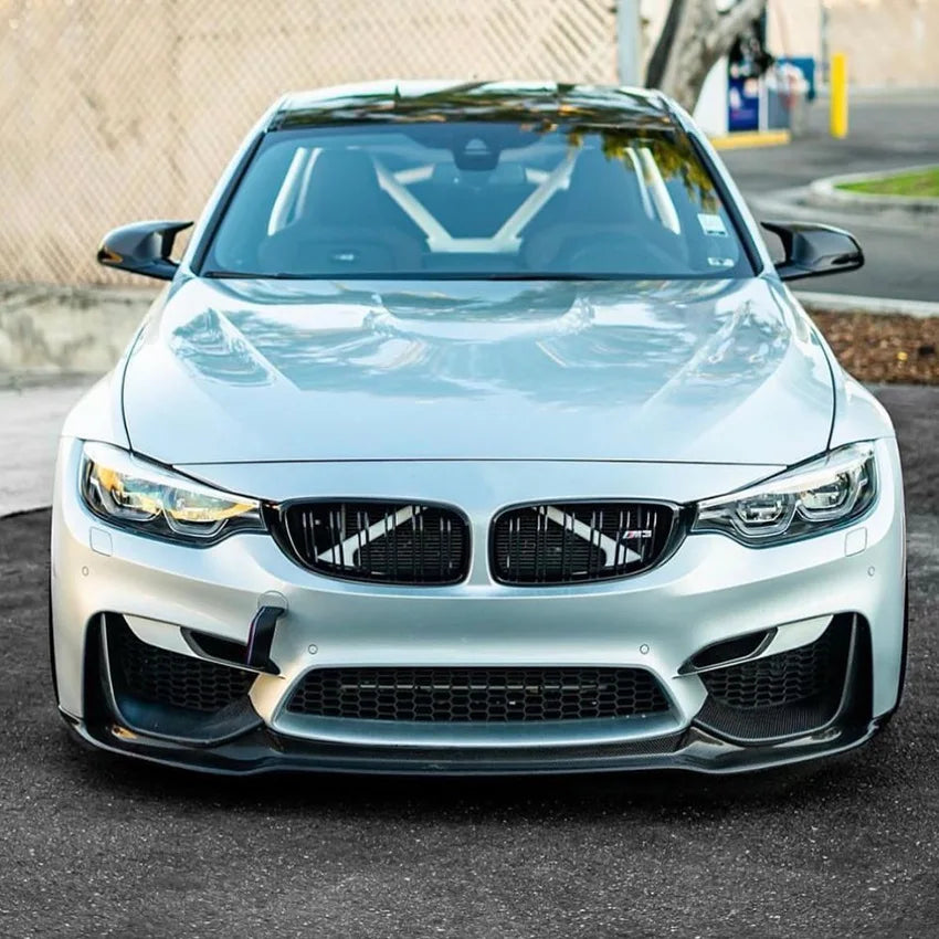 3Pcs Front Bumper Lip Splitter Diffuser Body Kit For BMW 3 Series M3 F80 for BMW 4 Series M4 F82 F83 2015-2020 Car Accessories