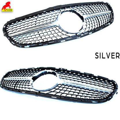 W212 Front Bumper Racing Grille Diamond for Mercedes E Class 4-Door Saloon 5-Door All-Terrain S212 2014-2016 E200 E250 E300 E400