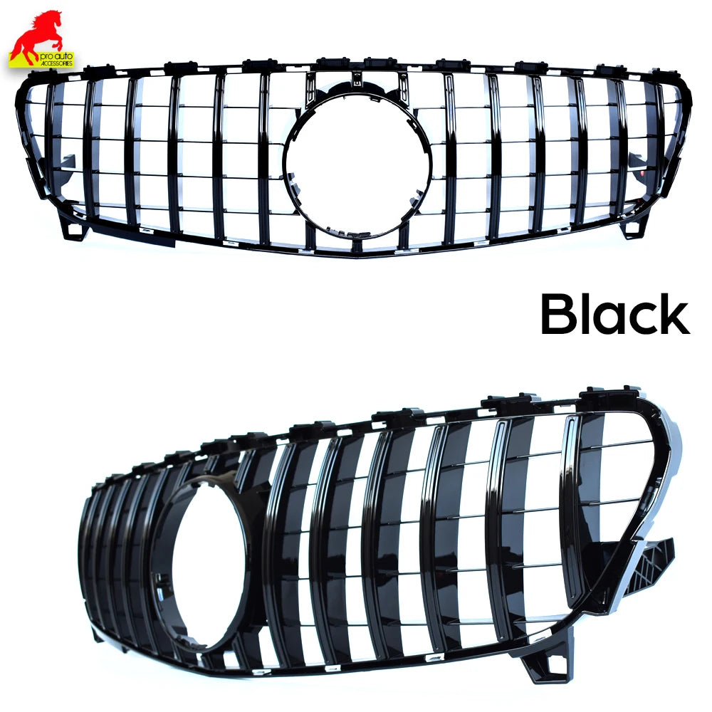 W176  Front GTR Racing Grille Facelift  for 2016-2018 Mercedes A Class Hatchback A180 A200 A220 A250  Car Grills