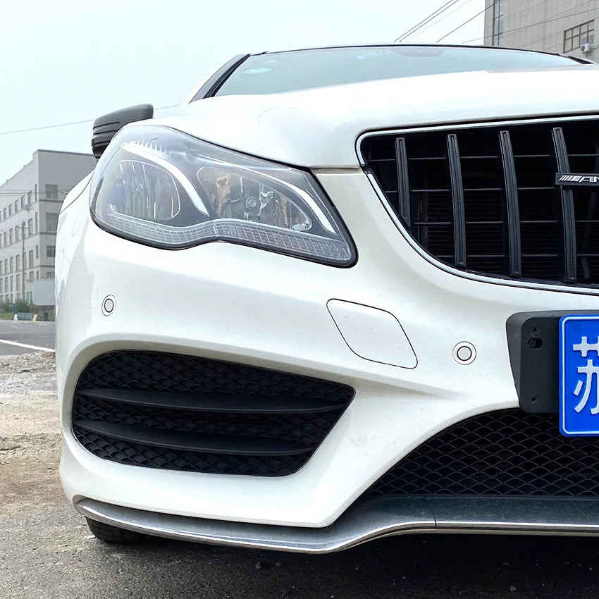 Front Bumper Lower Grille Fog Lamp Lip Spoiler Splitters For Mercedes Benz E Class Coupe C207 A207 2013-2016 AMG Car Accessories